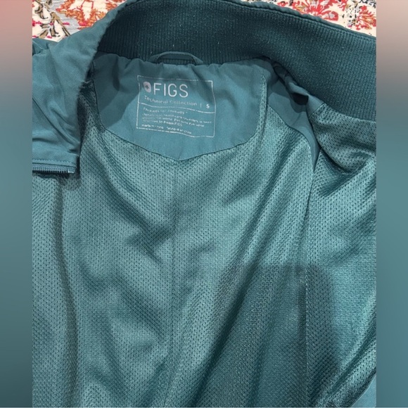 Figs Women Small Caribbean blue Fionx Sydney Scrub Jacket - Picture 2 of 4